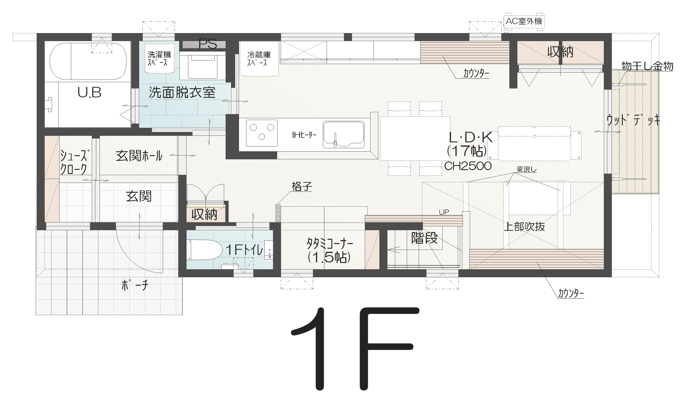 宇治市小倉町A 建売住宅 4512万円 見取り図:1階