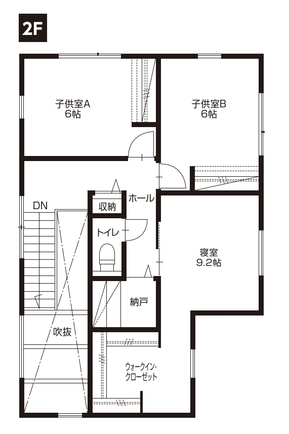 須坂市須坂Ｃ　建売住宅　3,230万円 見取り図：２階
