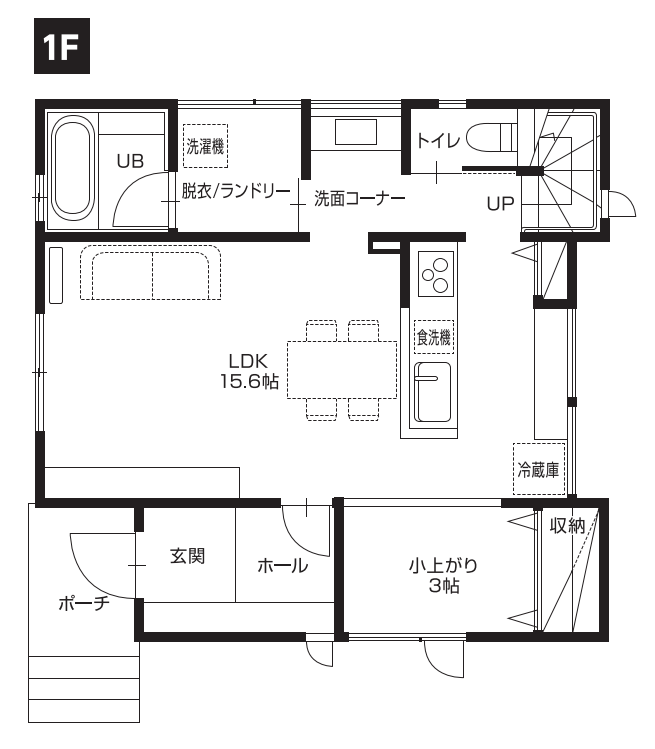 須坂市須坂D　建売住宅　3320万円 見取り図：１階
