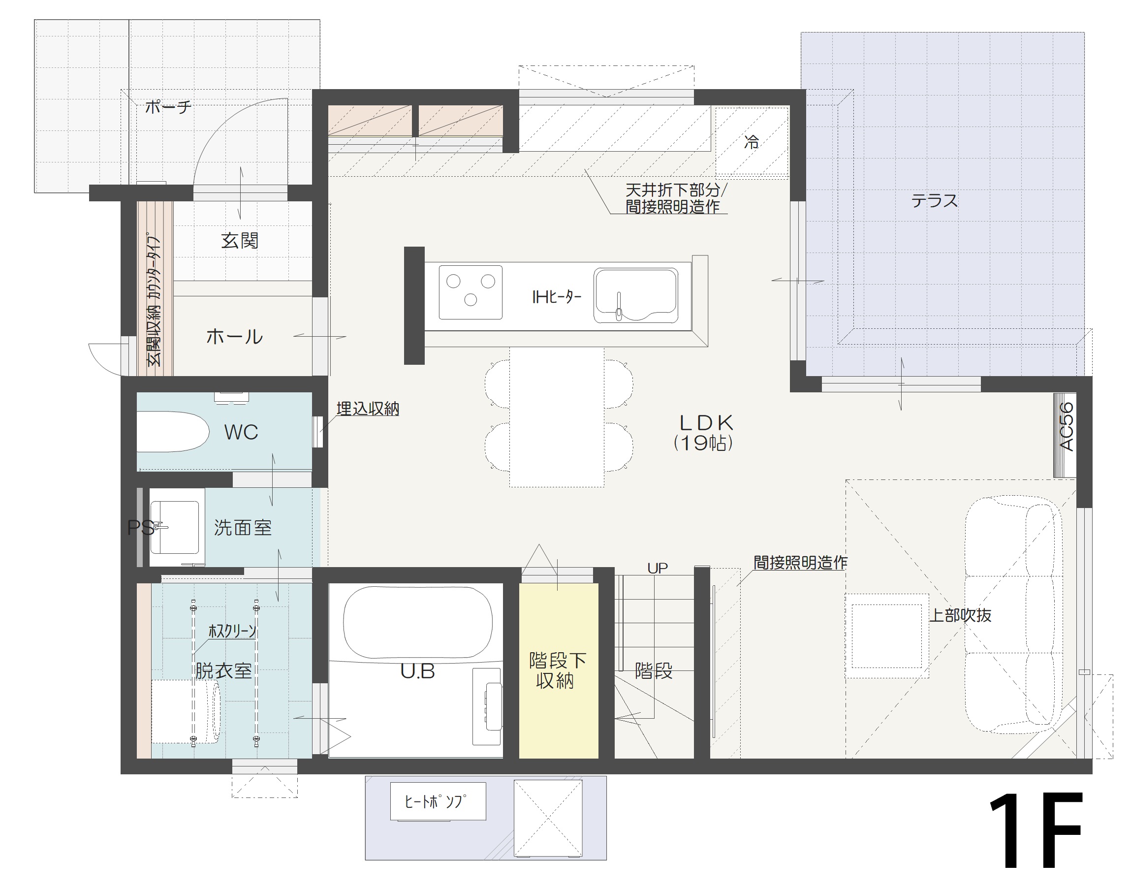 新潟市中央区姥ケ山Ａ　建売住宅　3,850万円 見取り図：１階