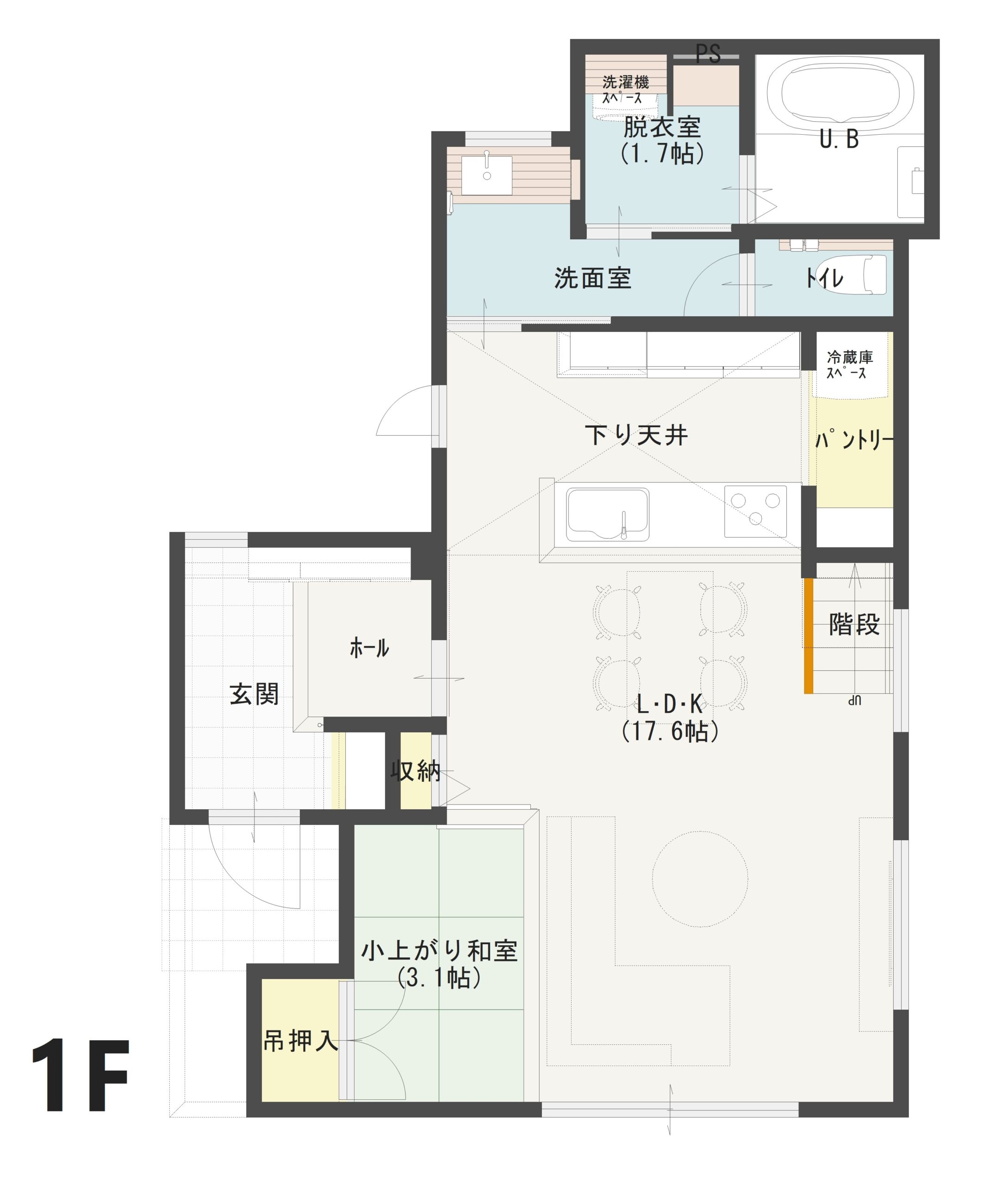 熊谷市新堀A 建売住宅 4,270万円 見取り図:1階