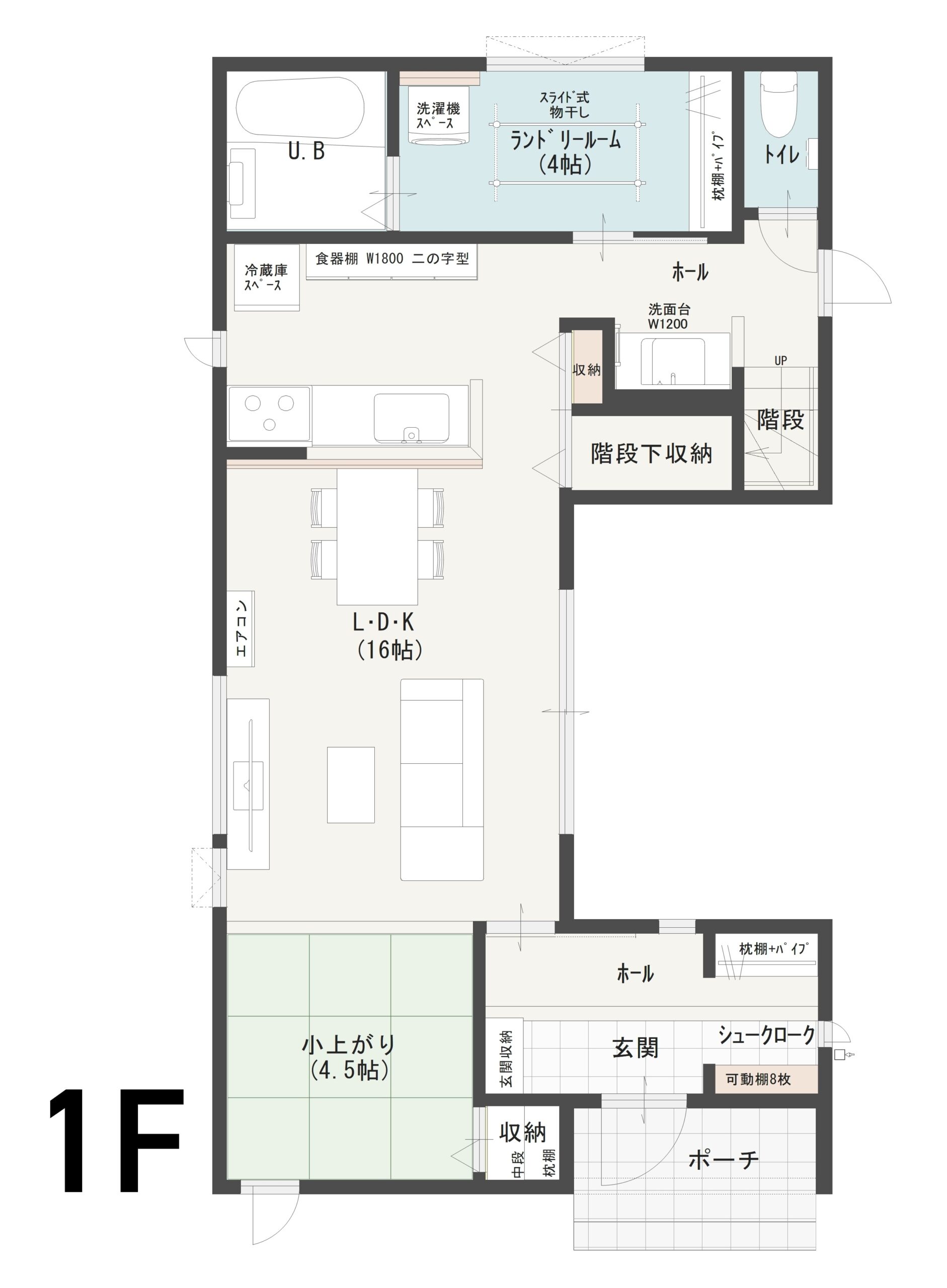 福井市開発C 建売住宅 4,080万円 見取り図:1階