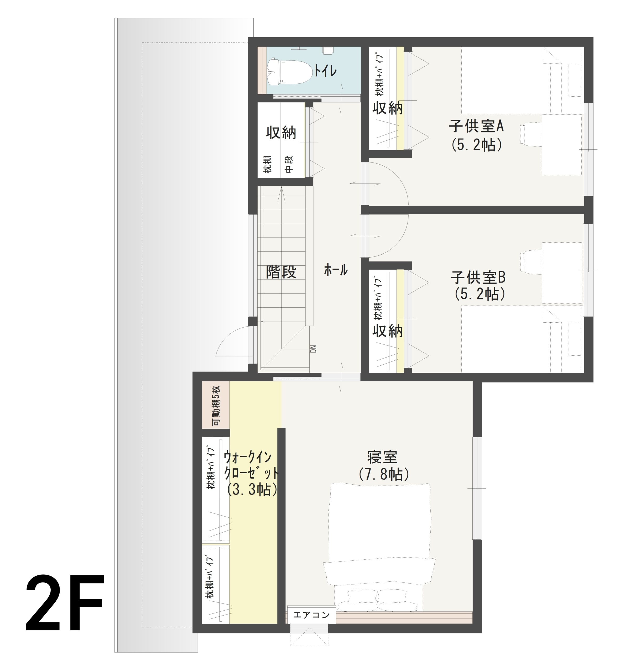 鯖江市糺町C 建売住宅 3,432万円 見取り図:2階
