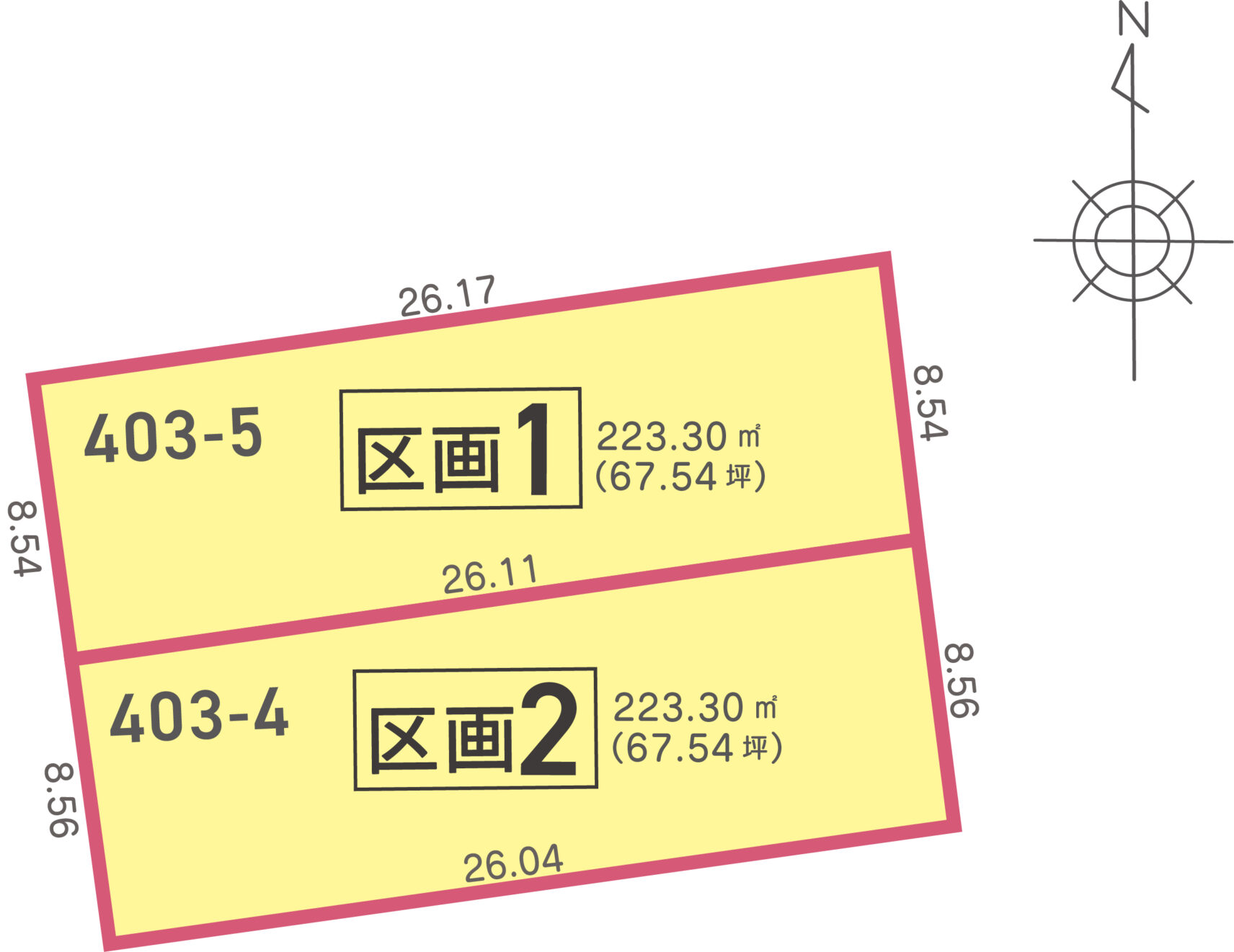 福井市大町２丁目  土地【全２区画】 各1,460万円 写真2