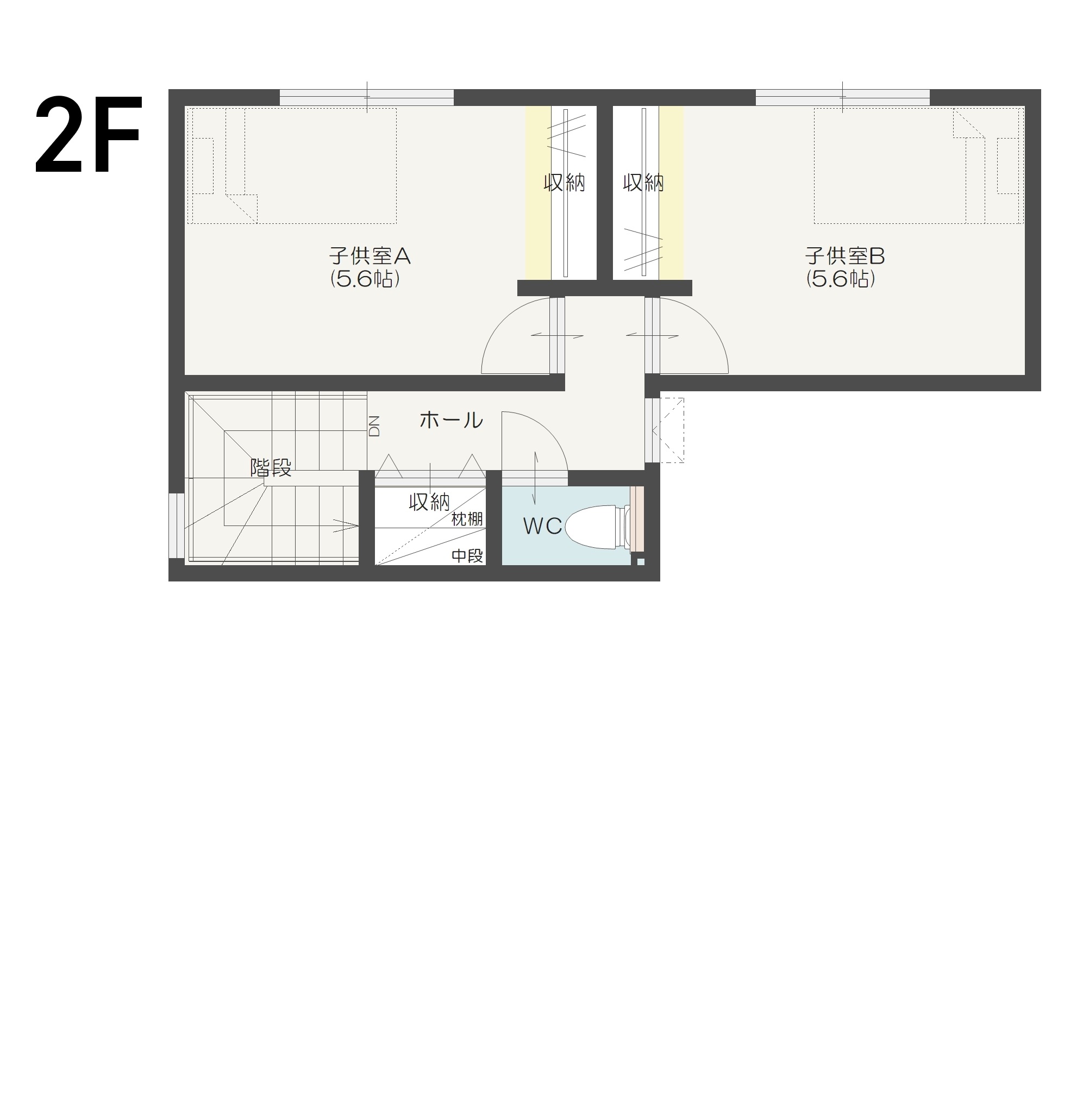 燕市吉田西太田B 建売住宅 3,520万円 見取り図:2階