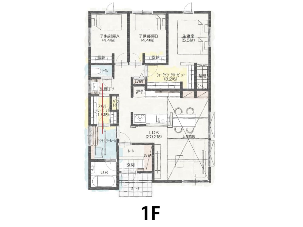 身支度動線イメージ