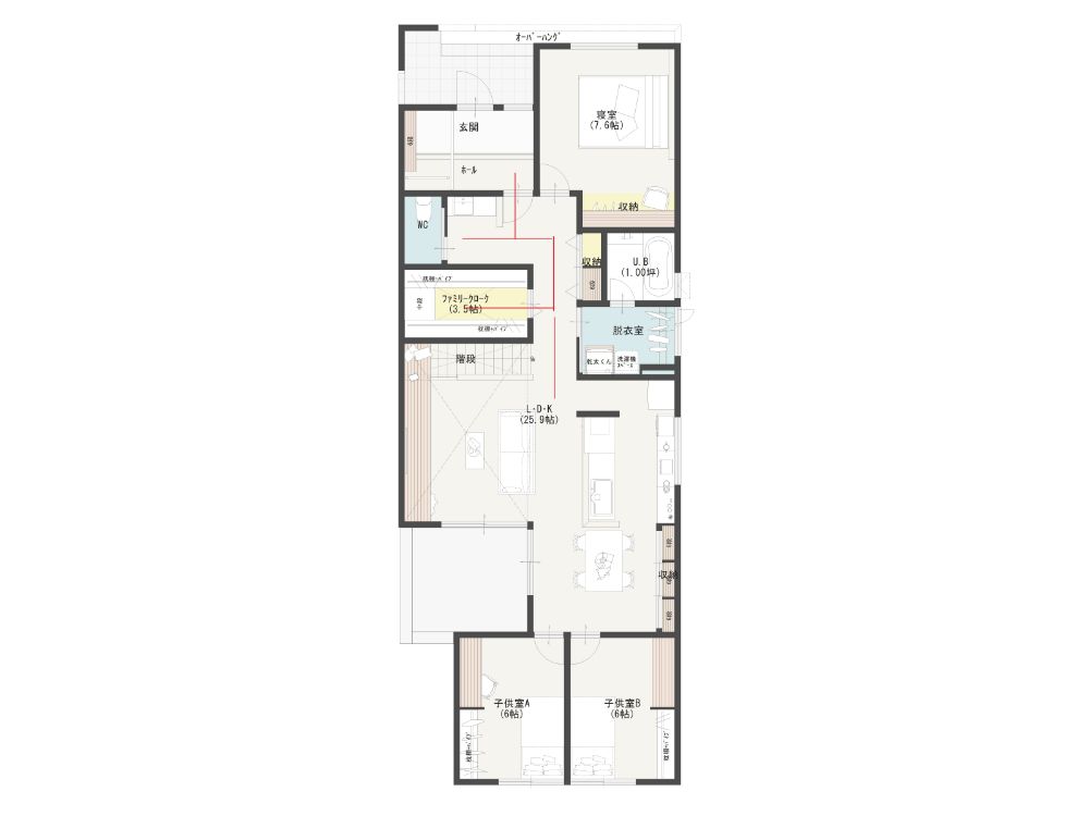 帰宅動線イメージ