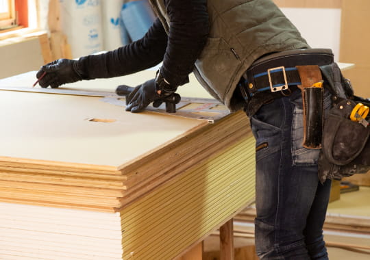 熟練の大工・職人の高い施工品質イメージ