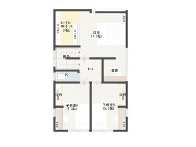 CP style参考プラン間取り図2F