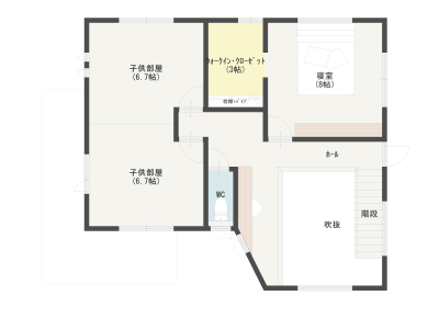 DT7参考プラン間取り図2F