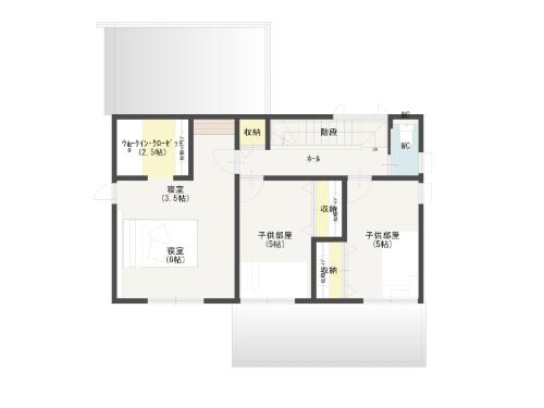 HS style参考プラン間取り図2F