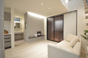 リビング→洗面コーナーへの動線