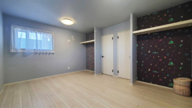 ■子供部屋
幼少期はワンルームで一部屋に。成長に合わせて仕切れる子供部屋。