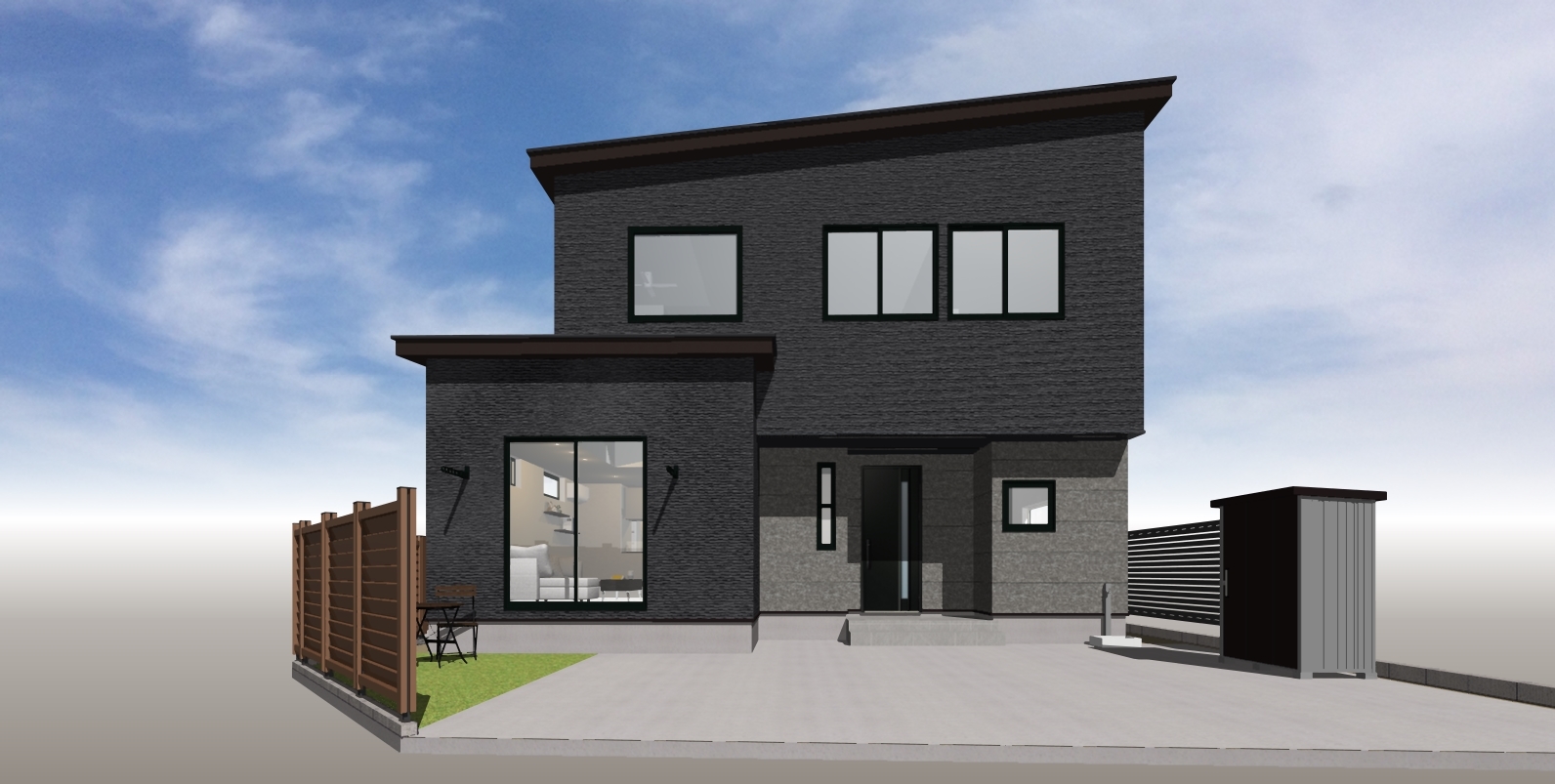 吹抜のある開放的な家（西蒲区巻）