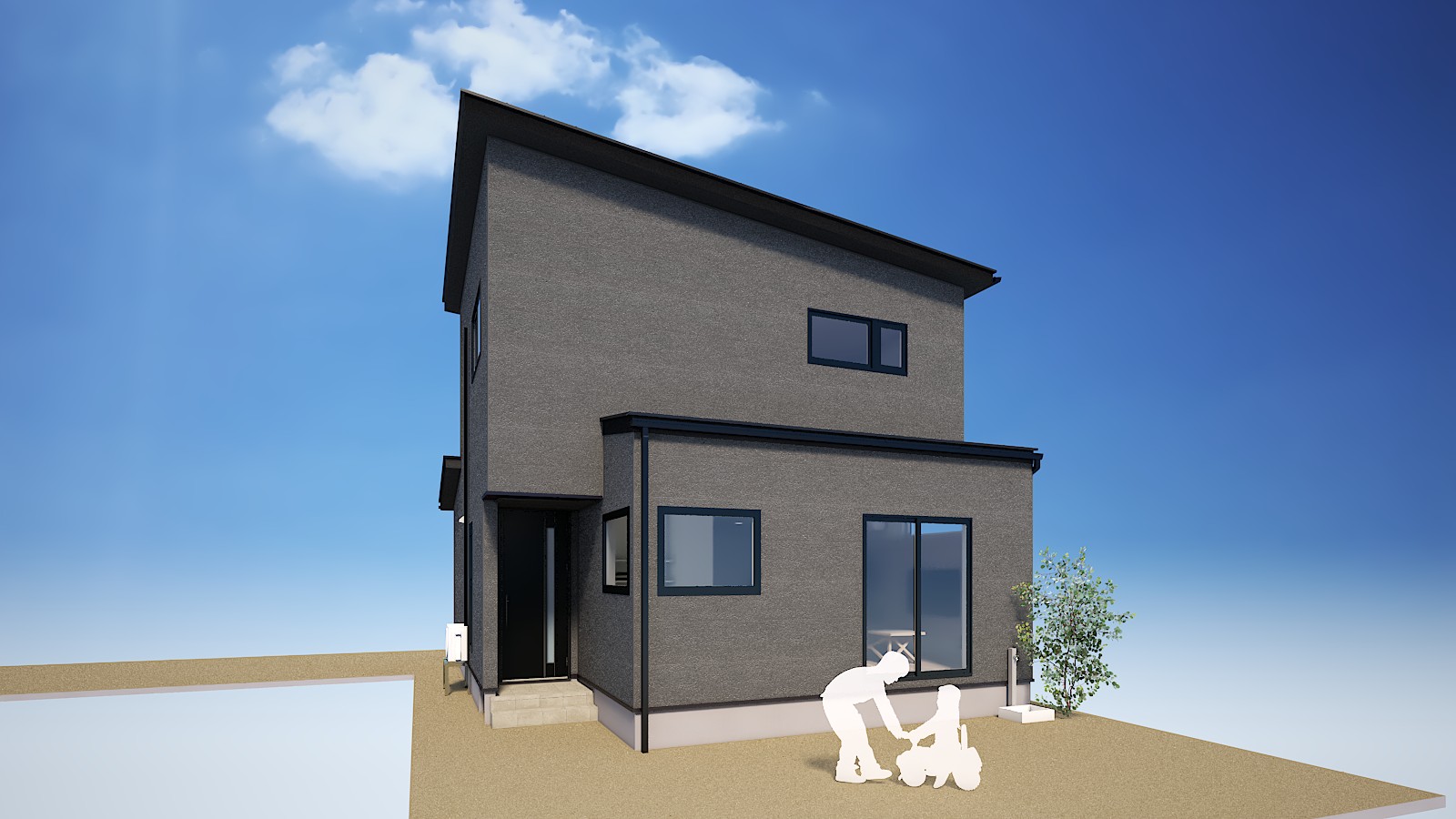 暮らしやすさを極めた、一直線の家事ラク動線の住まい（江南区二本木）