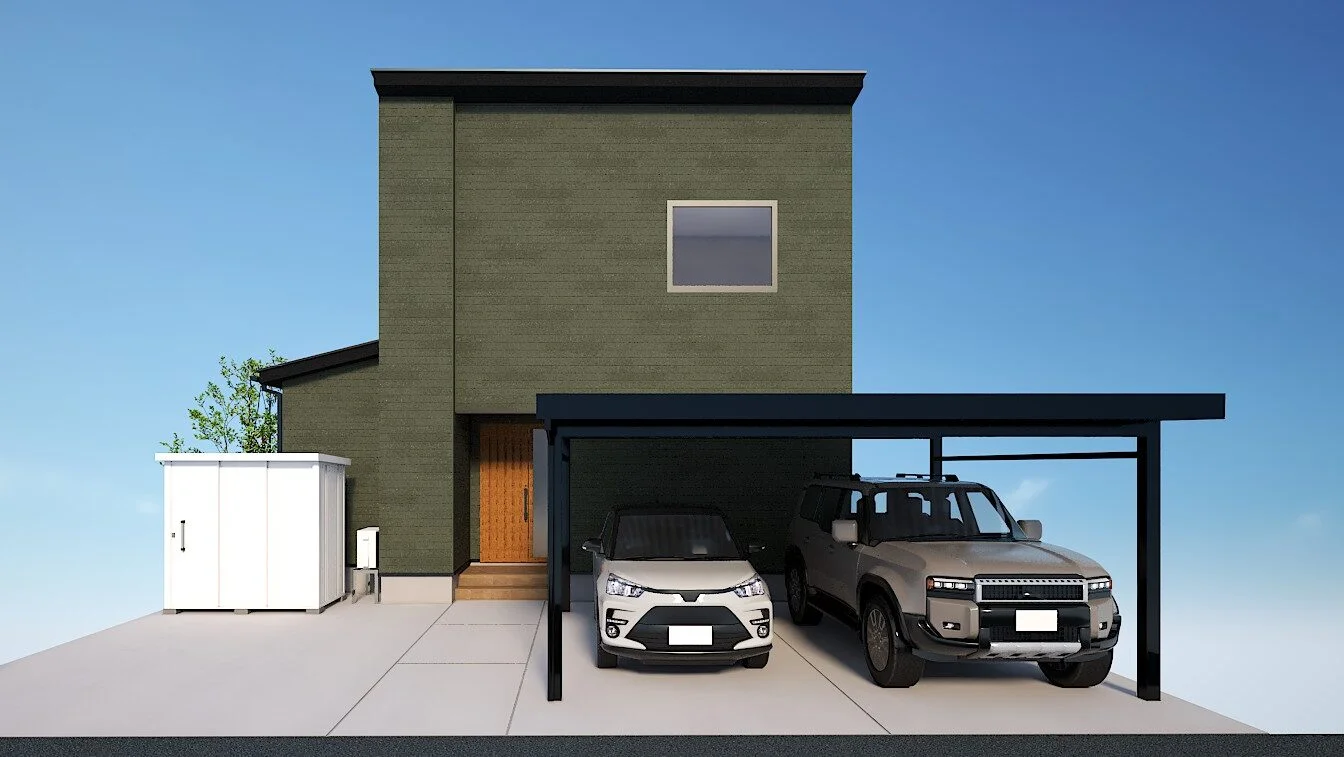 制限の厳しい土地に開放感溢れる２０帖リビングと回遊動線の家（長岡市上条町）