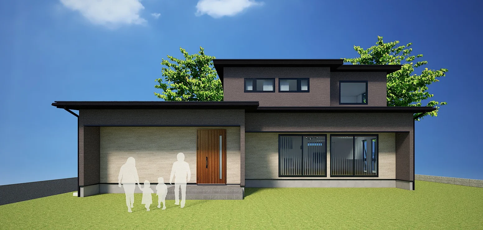 吹抜のある大空間ＬＤＫ、帰宅動線、家事動線を全て叶えたお家（射水市海竜町）