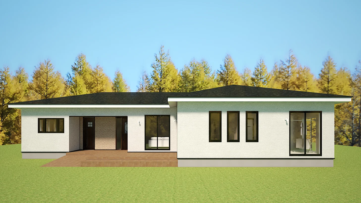 人にも猫にもやさしい平屋住宅（南都留郡富士河口湖町）