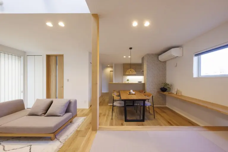 全体を見渡せるLDK。