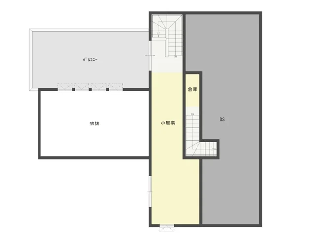小屋裏平面図