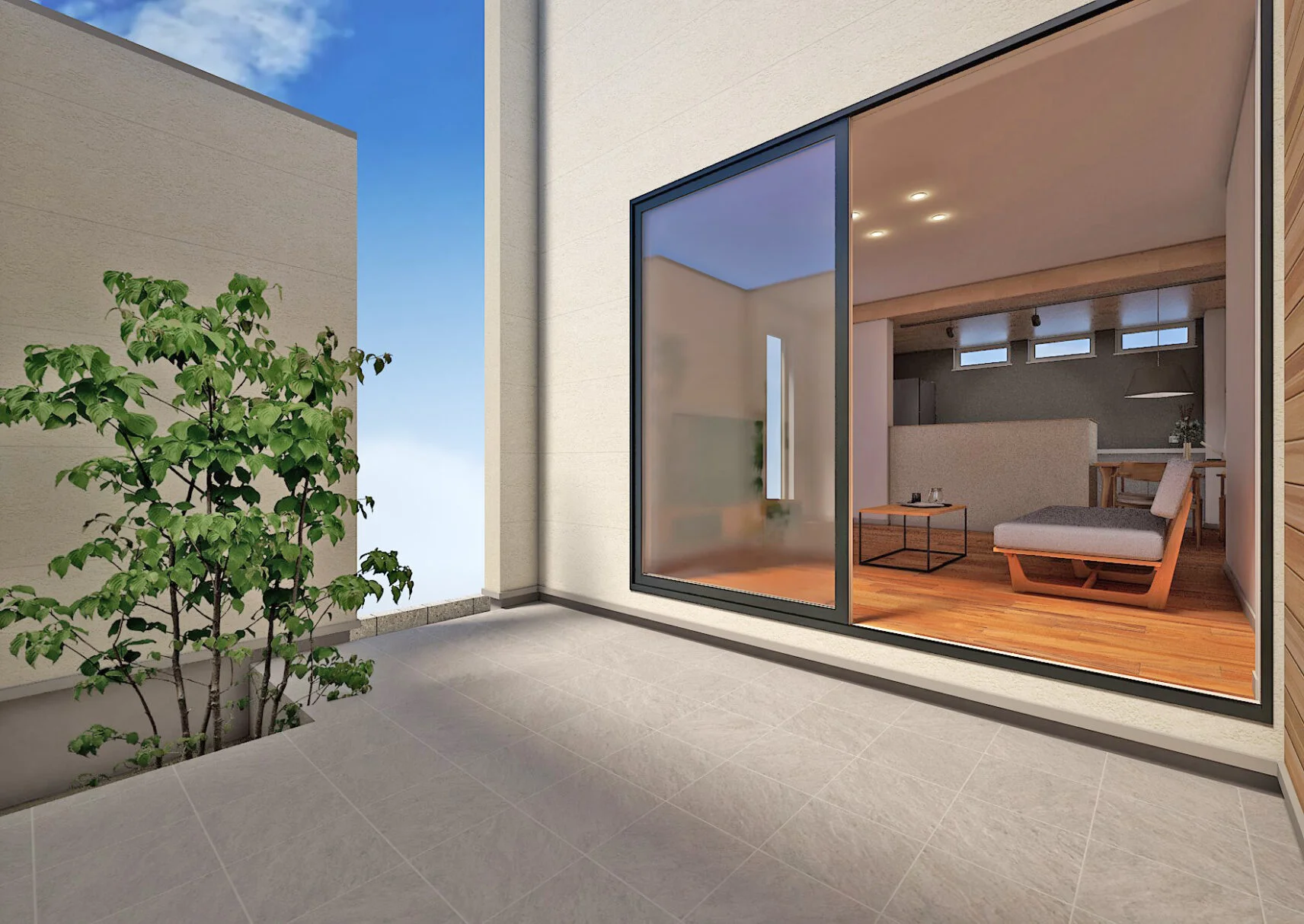 外観イメージ（タイルテラス）