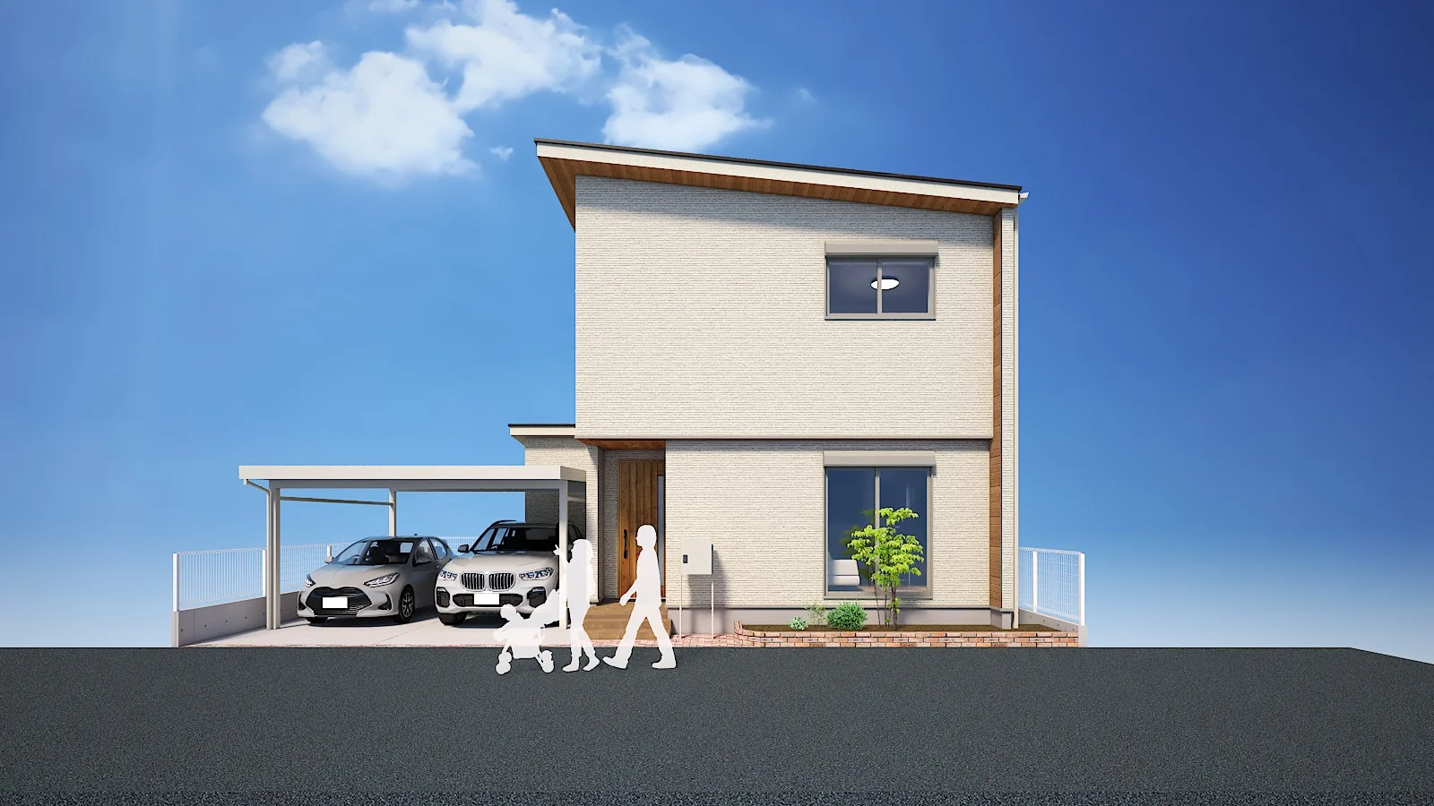 こもれるヌックと木目を取り入れたカワイイお家（中央区川岸町）
