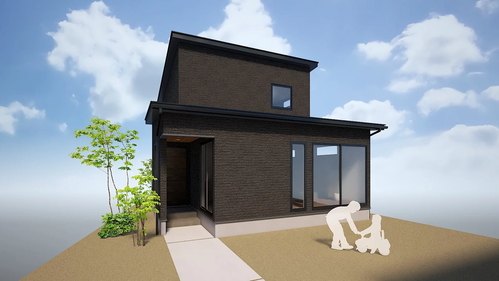 ダークブラウンで統一した上質空間。暮らしやすさと美しさを両立した住まい（聖籠町蓮野）