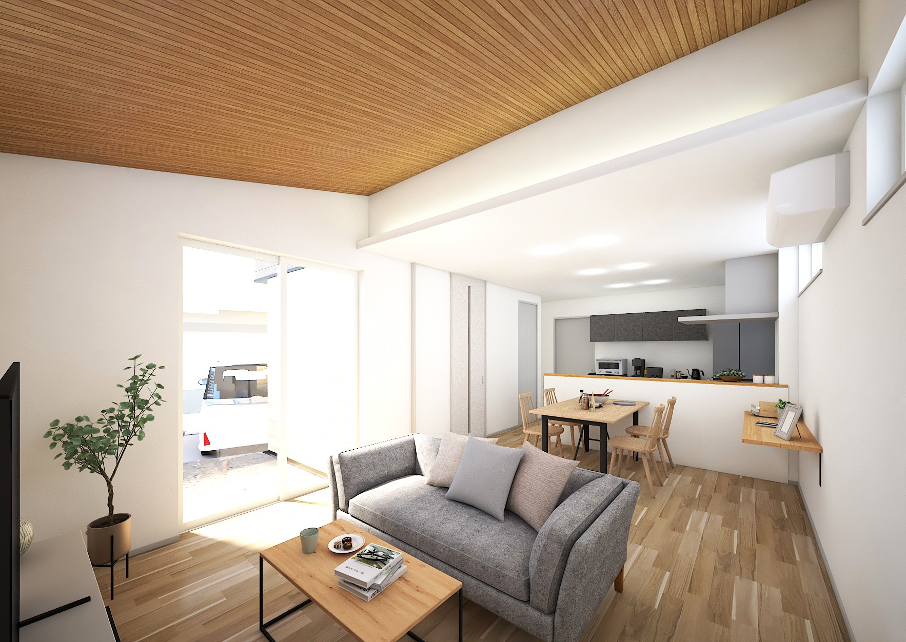 ■内観イメージ（ＬＤＫ）
※家具・小物などはイメージです。