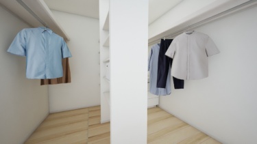 内観イメージ（ファミリークローゼット）たっぷり４．５帖分！