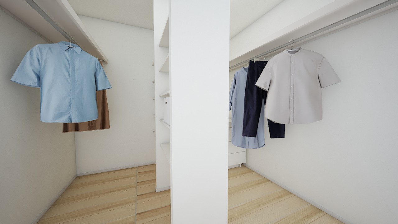 内観イメージ（ファミリークローゼット）たっぷり４．５帖分！