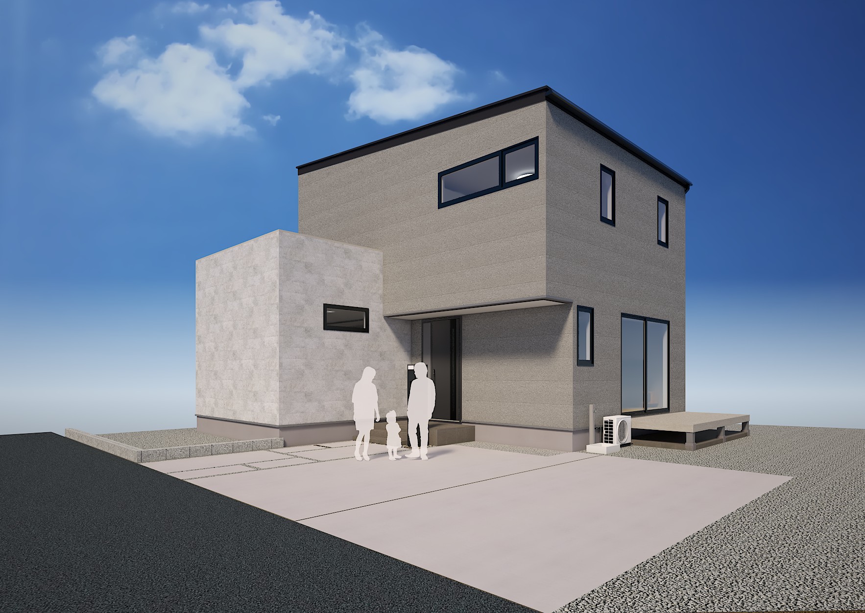 ■外観イメージ（南西側）