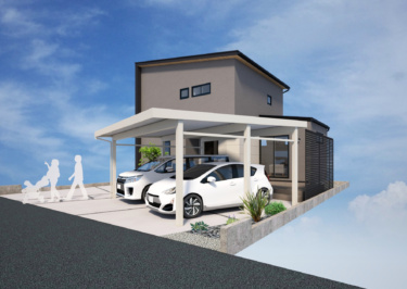 ■外観イメージ（南西側）