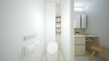 内観イメージ（１階トイレ・タンクレスタイプ）