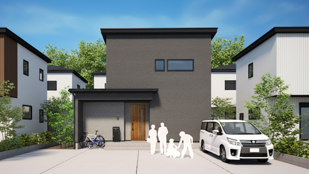 帰宅動線のある住まい（大野市吉野町）