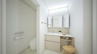 内観イメージ（洗面コーナー：造作洗面台）