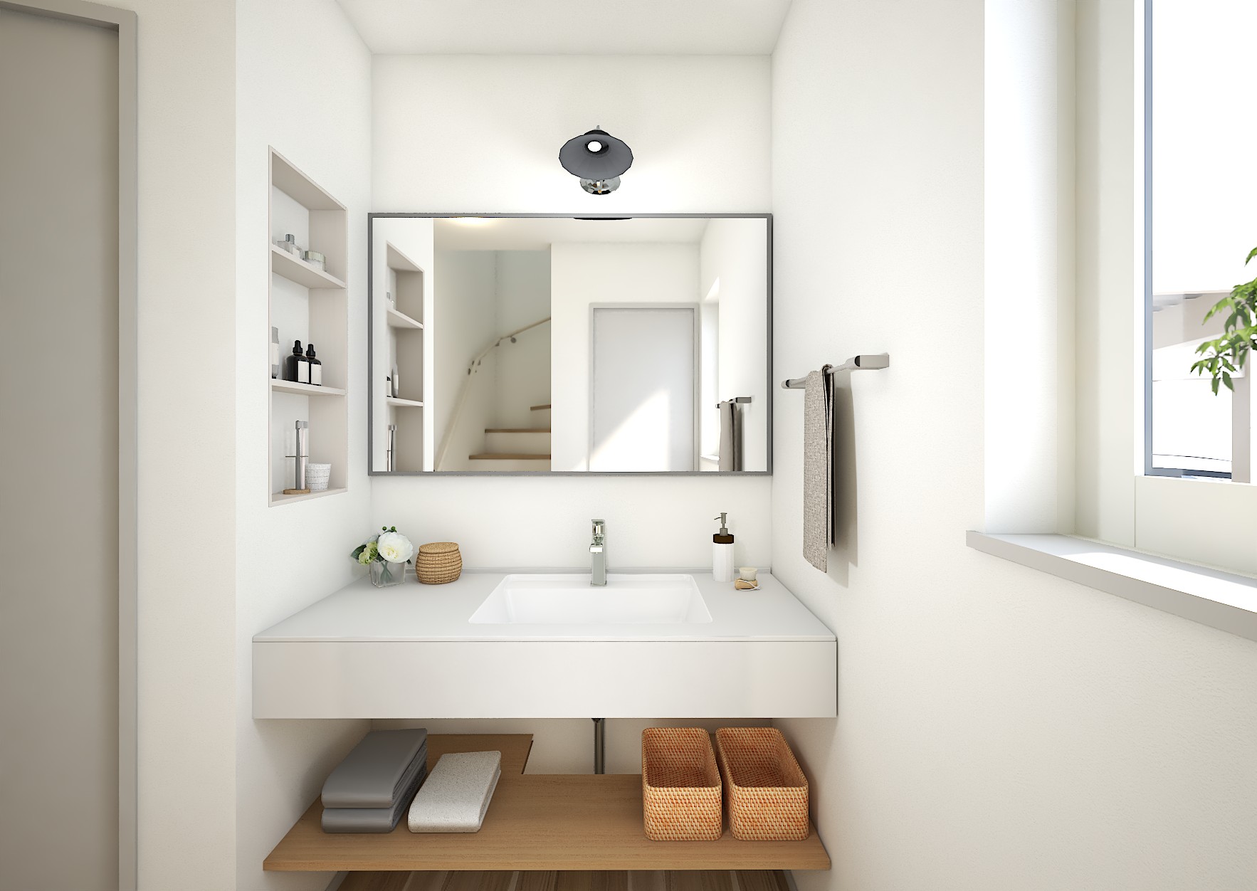 ■内観イメージ（造作洗面台）