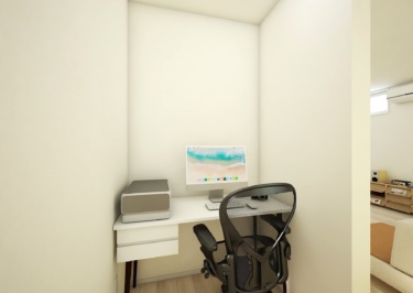 在宅ワークにも最適な書斎スペース完備