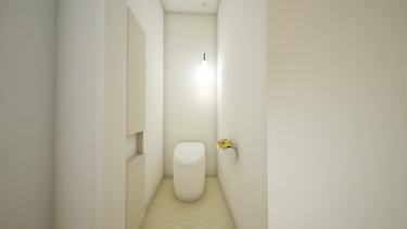 内観イメージ（１階トイレ） 
※タンクレスタイプ