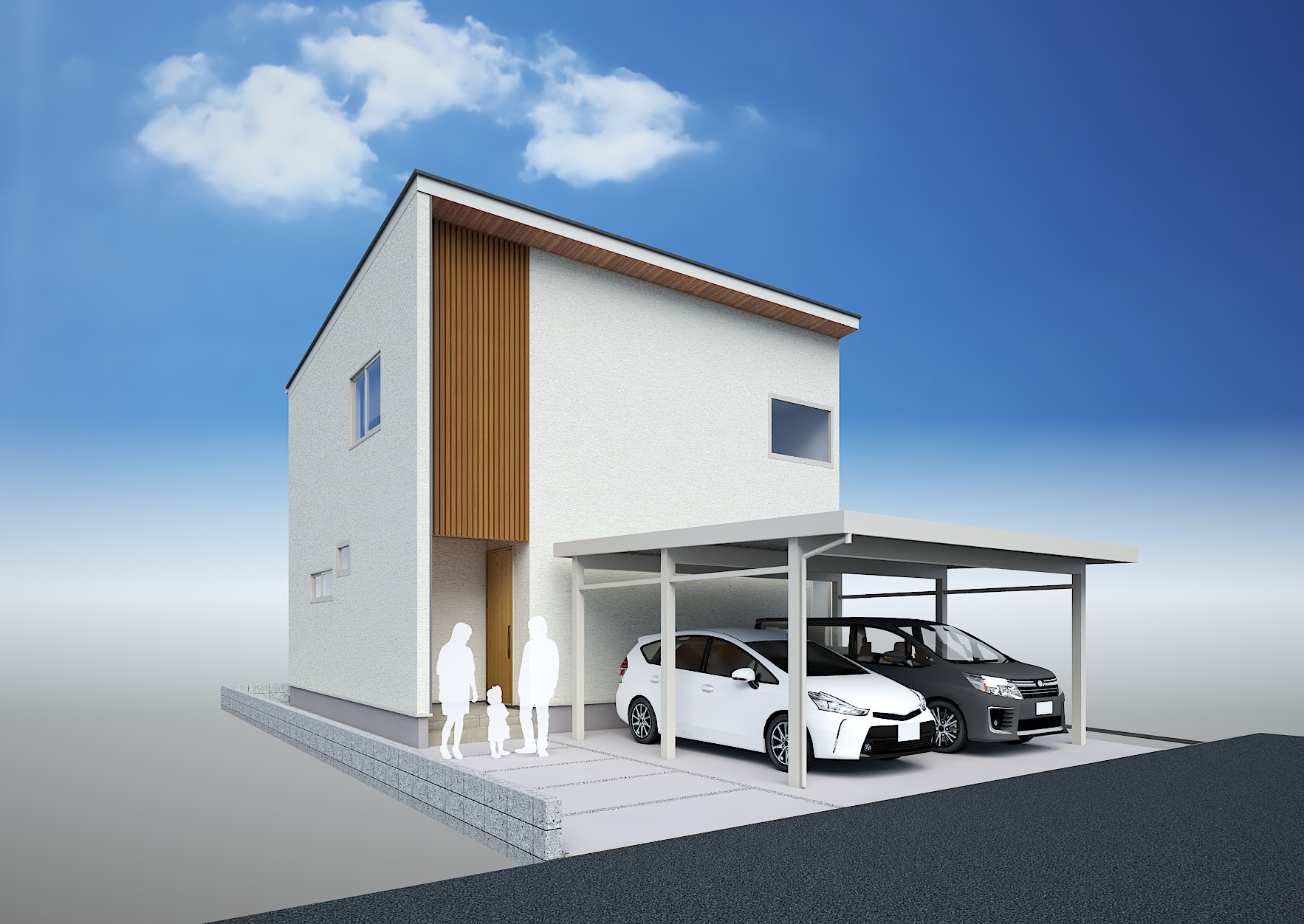 外観イメージ（西側より）