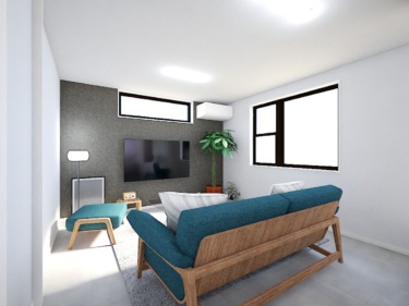 高窓から光を採り込む、プライバシーに配慮した設計