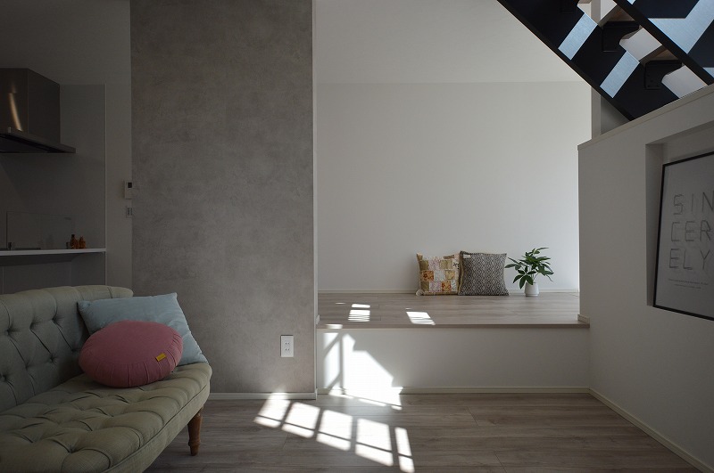 陽だまりができる小上がり空間