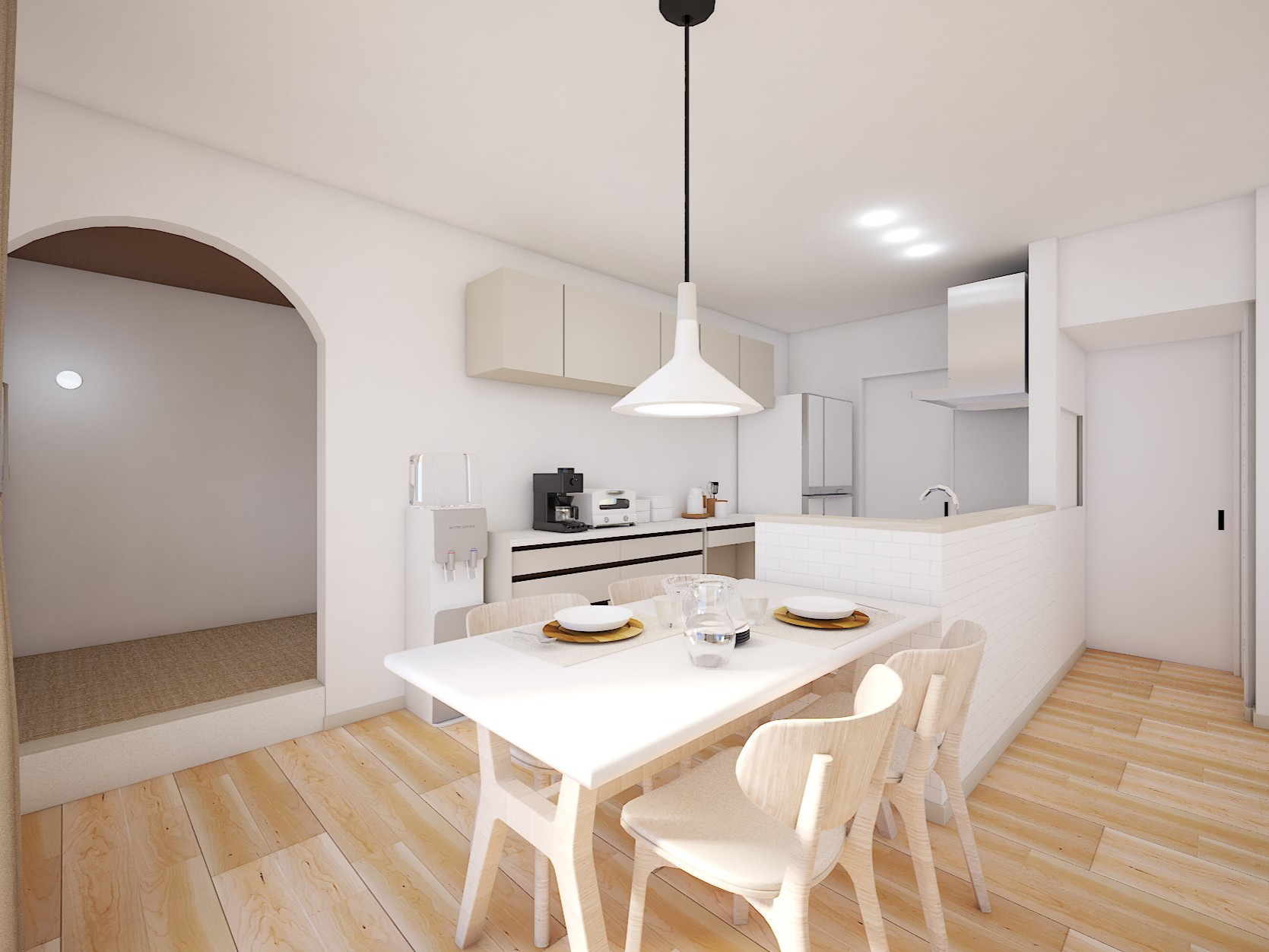 キッチンから全体が見渡せる子育て世代にピッタリのプラン