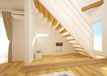 内観イメージ（鉄骨階段下の小上がりヌック）