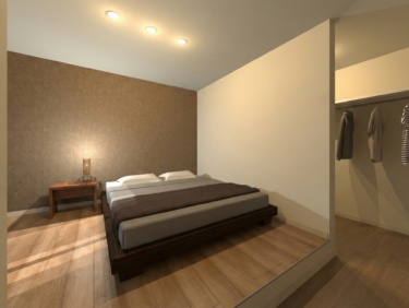 内観イメージ（主寝室とウォークイン・クローゼット）