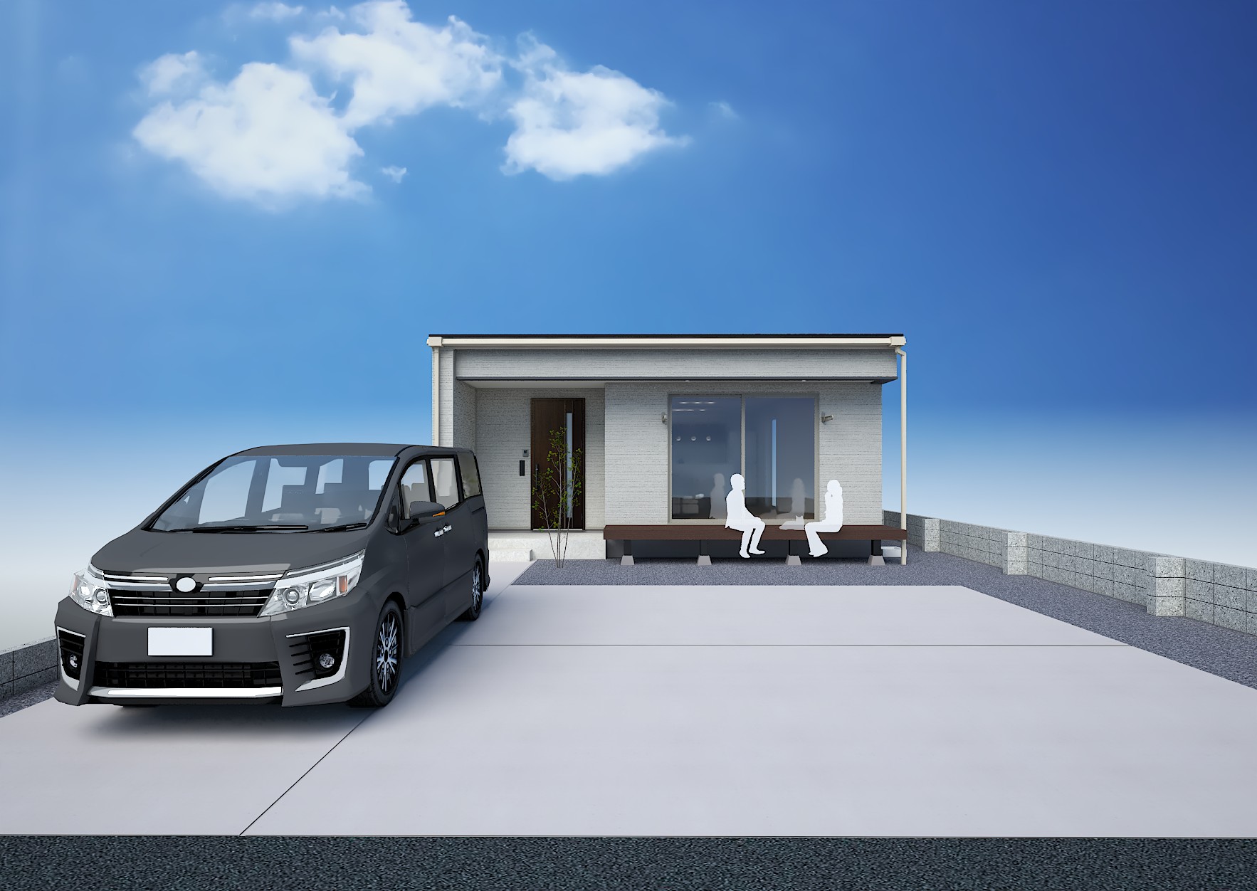 外観イメージ（前面道路より）