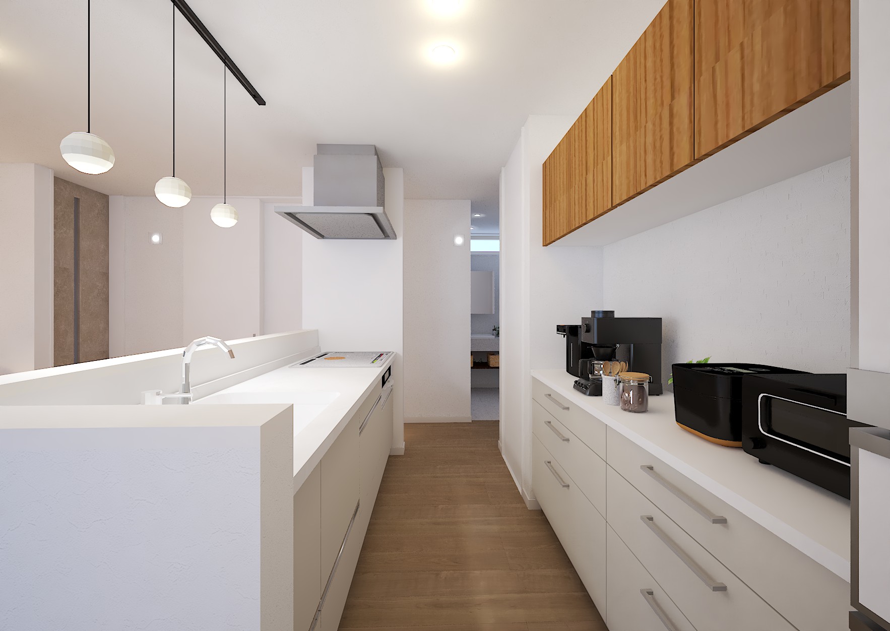 内観イメージ（キッチン・食器棚）