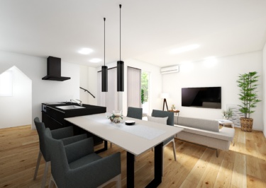 内観イメージ（ＬＤＫ ３）
ダイニング・キッチン側より