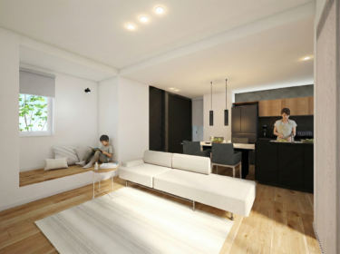 内観イメージ（ＬＤＫ）

※本CGパースは完成イメージです。実際の仕様・色味・仕上がりとは一部異なる場合があります。