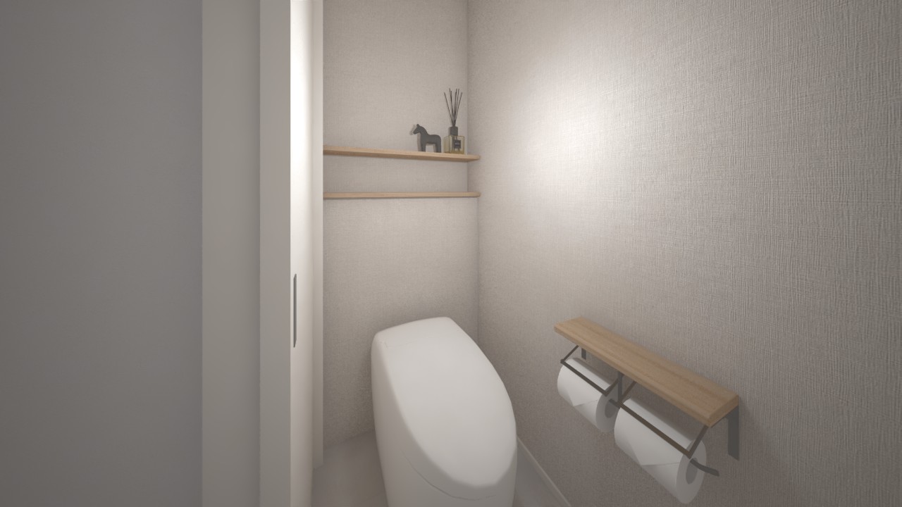 内観イメージ（１階トイレ）※タンクレスタイプ