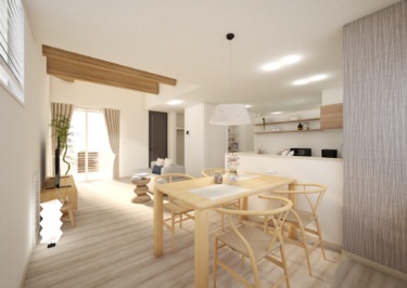 内観完成イメージ
（ダイニング側から見たＬＤＫ）